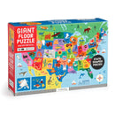 Map of the U.S.A. 50 Piece Giant Floor Puzzle-9780735386259