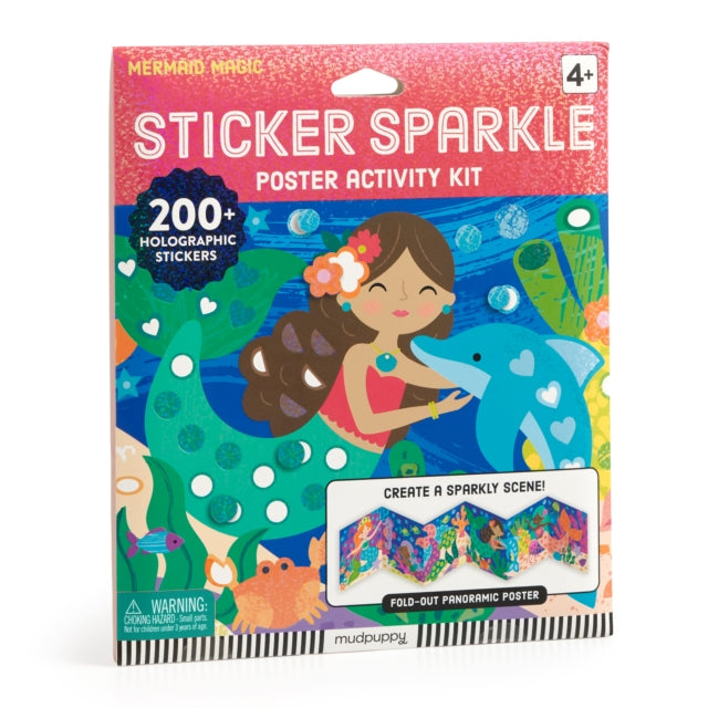 Mermaid Magic Sticker Sparkle Poster Activity Kit