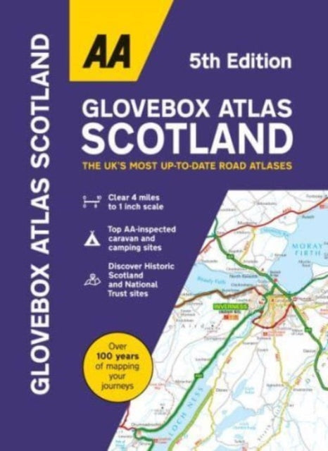 AA Glovebox Atlas Scotland-9780749583439