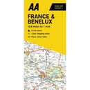 AA Road Map France & Benelux