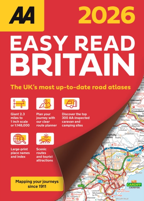 AA Easy Read Atlas Britain 2026-9780749584344