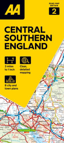 AA Road Map Central Southern England-9780749584658
