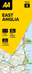 AA Road Map East Anglia-9780749584672