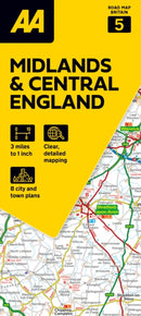 AA Road Atlas Midlands & Central England-9780749584689