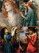 Set of Four Magnetic Notepads: Pre-Raphaelites : A Collection of Handy Notepads with Easy Magnetic Fastening, Contained Within a Decorative Box-9780754833185