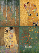Set of Four Magnetic Notepads: KLIMT : A Collection of Handy Notepads with Easy Magnetic Fastening, Contained Within a Decorative Box-9780754833192
