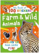 My Book of 100 Stickers: Farm & Wild Animals-9780755487295