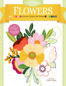ColorMaps Flowers : Color-Coded Patterns Adult Coloring Book-9780764362996