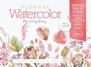 Watercolor the Easy Way Paint-Your-Own Watercolor Cards Flowers : Notecard Paint Kit with Paint and Brush Included-9780764369537
