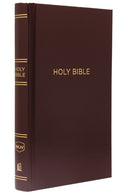 NKJV, Pew Bible, Hardcover, Burgundy, Red Letter, Comfort Print : Holy Bible, New King James Version-9780785215936