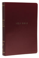 NKJV Holy Bible, Giant Print Center-Column Reference Bible, Burgundy Leather-look, 72,000+ Cross References, Red Letter, Comfort Print: New King James Version-9780785217718