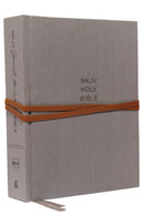 NKJV, Journal the Word Bible: Reflect, Journal or Create Art Next to Your Favorite Verses (Cloth over Board, Gray, Red Letter, Comfort Print)