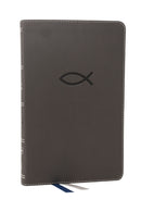 NKJV, Thinline Bible Youth Edition, Leathersoft, Gray, Red Letter, Comfort Print