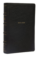NKJV, End-of-Verse Reference Bible, Personal Size Large Print, Leathersoft, Black, Red Letter, Comfort Print