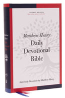 NKJV, Matthew Henry Daily Devotional Bible, Hardcover, Red Letter, Comfort Print : 366 Daily Devotions by Matthew Henry-9780785246558