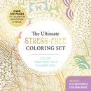 The Ultimate Stress-Free Coloring Set : Color Your Way to a Calmer You-Over 100 Pages to Color for Meditation and Peace-Includes: 4 Double-sided Pencils with 8 Colors, 3 Coloring Books-9780785845744