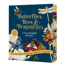Butterflies, Bees & Dragonflies Coloring Book : Over 150 Pages of Natural Beauty to Color with Beautiful Sprayed Edges - Over 150 Pages of Beautiful Botanicals to Color-9780785846314