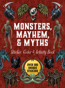 Monsters, Mayhem, and Myths Sticker, Color & Activity Book : Over 500 Macabre Stickers-9780785846796