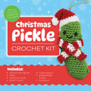 Christmas Pickle Crochet Kit : Stitch a Too-Cute Christmas Ornament! Includes: Instruction Book, Yarn, Crochet Hook, Safety Eyes, Yarn Needle, Embroidery Floss, Stuffing, Gold Cord-9780785847762