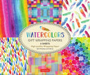 Rainbow Watercolors Gift Wrapping Papers - 6 sheets : 24 x 18 inch Wrapping Paper-9780804851862