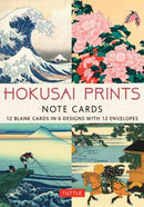 Hokusai Prints Note Cards - 12 Cards : 12 Blank Cards in 6 Lovely Prints (2 each) with 12 Patterned Envelopes in a Keepsake Box-9780804858069