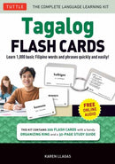Tagalog Flash Cards Kit : Learn 1,000 Basic Filipino Words and Phrases Quick and Easily! (Free Online Audio Recordings)-9780804858175