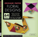 Origami Paper - Floral Designs - 6" - 60 Sheets : Tuttle Origami Paper: Origami Sheets Printed with 9 Different Patterns (Instructions for 6 Projects Included)-9780804858427