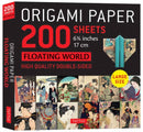 Origami Paper 200 sheets Floating World 6 3/4" (17 cm) : Tuttle Origami Paper: Double-Sided Origami Sheets with 12 Different Prints (Instructions for 6 Projects Included)-9780804858533
