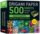 Origami Paper 500 sheets Succulents 6" (15 cm) : Tuttle Origami Paper: Double-Sided Origami Sheets with 12 Different Photographs (Instructions for 6 Projects Included)-9780804858557