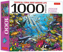 Tropical Coral Reef Marine Life - 1000 Piece Jigsaw Puzzle : Finished Size 29 in X 20 inch (74 x 51 cm)-9780804858670