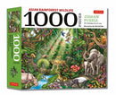 Asian Rainforest Wildlife - 1000 Piece Jigsaw Puzzle : Finished Size 29 in X 20 inch (74 x 51 cm)-9780804858700