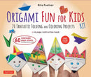 Origami Fun for Kids Kit : Make Colorful and Easy Origami Animals: Kit Includes Origami Book, 98 Papers and 21 Original Projects-9780804859295