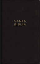 NBLA, Santa Biblia, Ultrafina, Letra grande, Leathersoft, Negro, Palabras de Jesus en rojo, con cierre