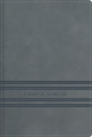 NBLA, Santa Biblia, Edición versificada, Tamaño bolsillo, Leathersoft, Gris, Palabras de Jesús en rojo, Comfort Print