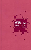 RVR60 Biblia de estudio para niños, Leathersoft, Rosado