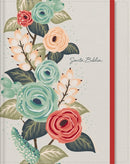 RVR60, Santa Biblia, Edición para notas, Tapa dura/tela, Floral, Cierre elástico, Palabras de Jesús en rojo, Comfort Print