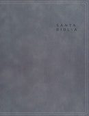 NBLA, Santa Biblia, Edición para notas, Leathersoft, Gris azulado, Cierre elástico, Palabras de Jesús en rojo, Comfort Print