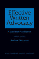 Effective Written Advocacy : A Guide for Practitioners-9780854900954