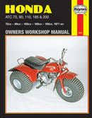 Honda ATC70, 90, 110, 185 & 200 (71 - 85) Haynes Repair Manual-9780856968556