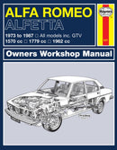 Alfa Romeo Alfetta (1973 - 1987) Haynes Repair Manual : 1973-87-9780857335791