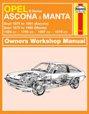 Opel Ascona & Manta (B Series) (Sept 75 - 88) Haynes Repair Manual-9780857336132