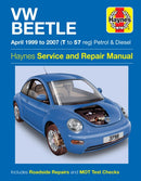 VW Beetle Petrol & Diesel (Apr 99 - 07) Haynes Repair Manual-9780857336545
