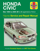 Honda Civic Petrol (Mar 95 - 00) Haynes Repair Manual : 95-00-9780857337405