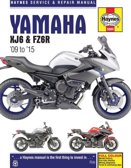 Yamaha XJ6 & FZ6R (2009-2015) Haynes Repair Manual