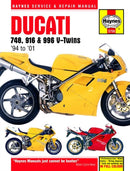 Ducati 748, 916 & 996 4-valve V-Twins (94 - 01) Haynes Repair Manual-9780857339577