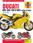 Ducati 600, 620, 750 & 900 2-valve V-Twins (91 - 05) Haynes Repair Manual