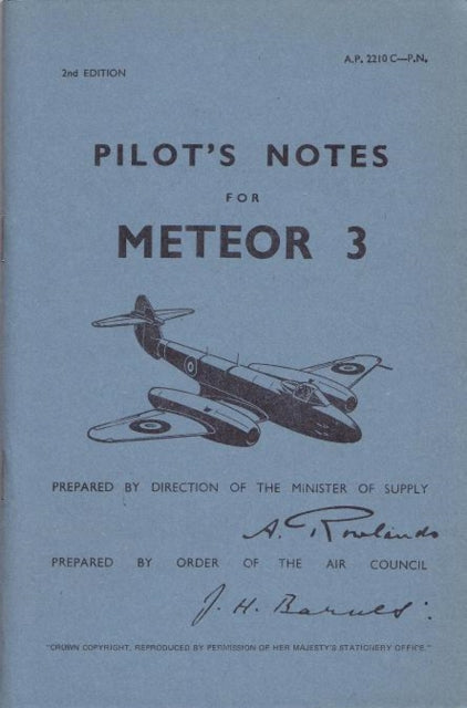 Meteor III Pilot''s Notes
