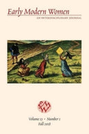 Early Modern Women Journal v13.1-9780866988599