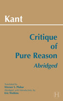 Critique of Pure Reason, Abridged-9780872204485