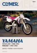 Yamaha YZ125-250 (1988-1993) & WR250Z (1991-1993) Motorcycle Service Repair Manual-9780892876181